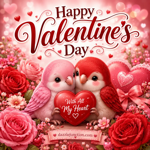 Bird Love Valentines Day image