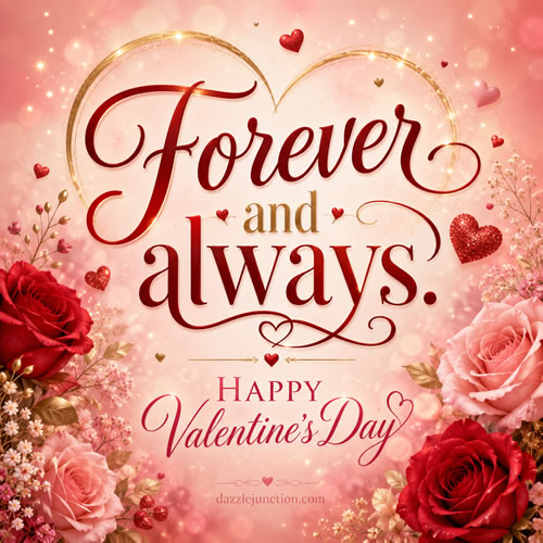 Forever And Always Valentines Day image