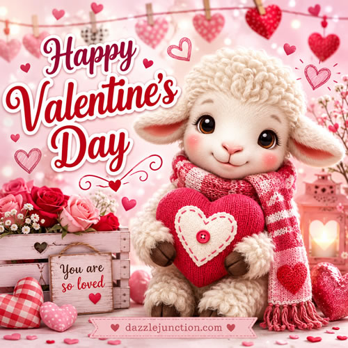 Lamb Love Valentines Day image