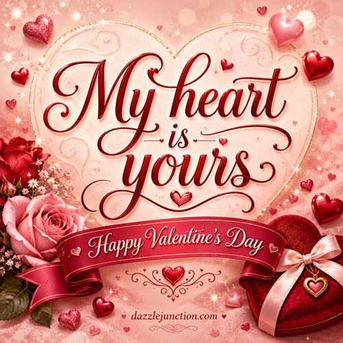 My Heart Is Yours Valentines Day image