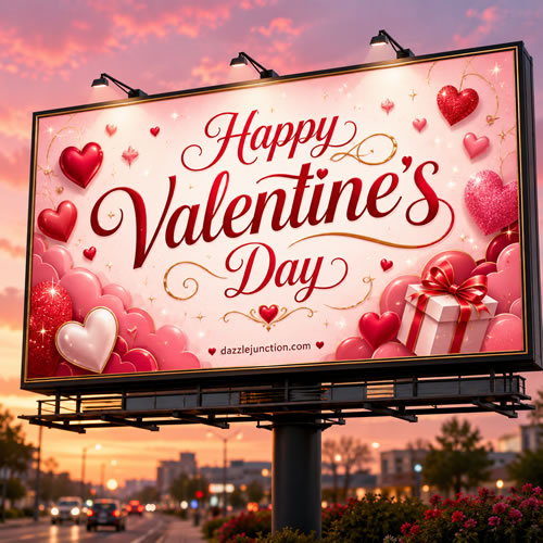 Romantic Billboard Valentines Day image