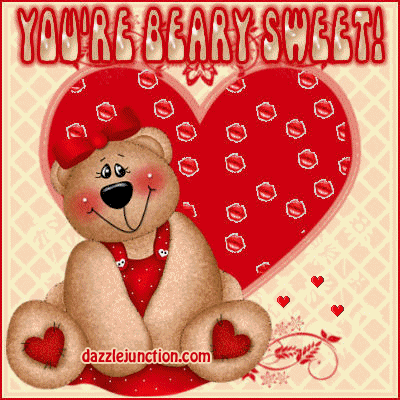 Beary Sweet Happy Valentines Day image