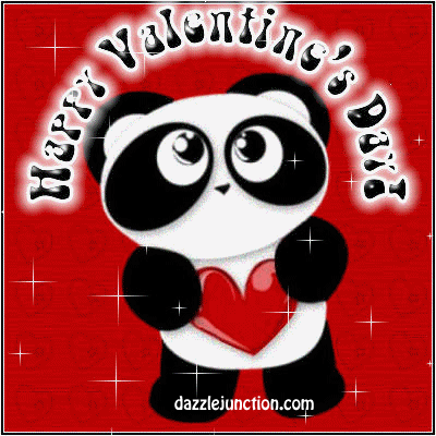 Panda Valentine Happy Valentines Day image