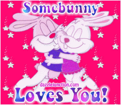 Somebunny Loves You Happy Valentines Day image
