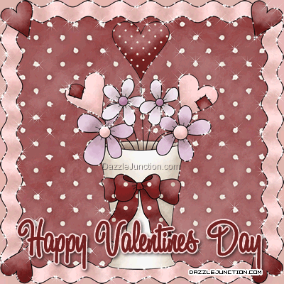Valentine Vase Happy Valentines Day image