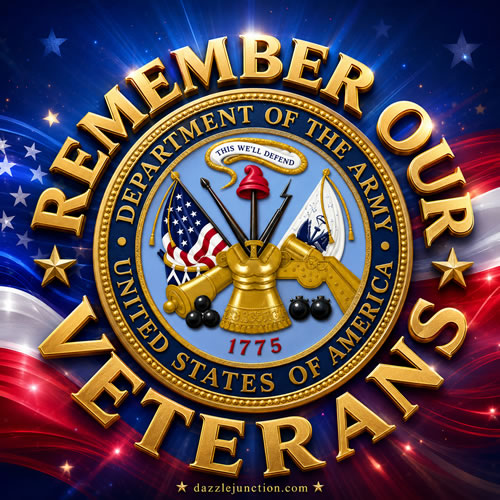 Remember Our Army Veterans Veterans Day image