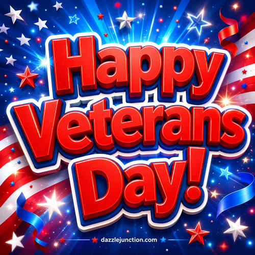 Patriotic Happy Veterans Day image