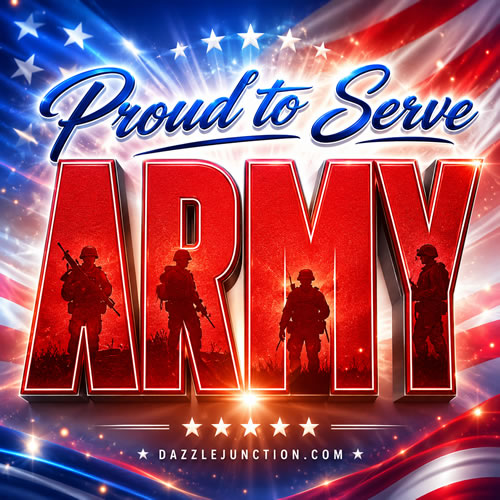 Proud to Serve Army