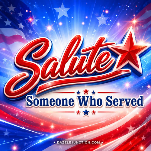 Salute Someone Who Served Veterans Day image
