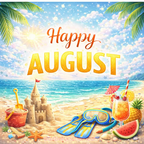 Happy August image