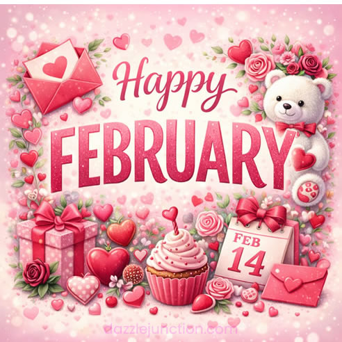 Happy February image