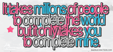 Complete My World Quote Banner image