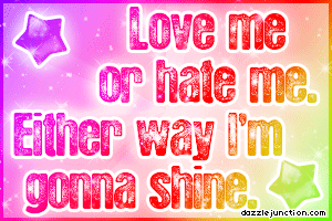 Love Hate Me Quote Banner image