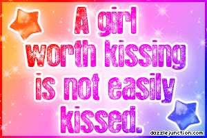 Not Easily Kissed Quote Banner image