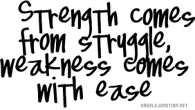 Strength Black and White image