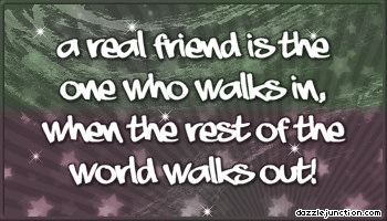 Real Friend Walks In Friendship image