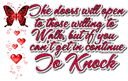 Continue To Knock Inspirational image