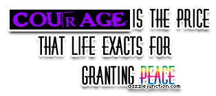 Courage Price Inspirational image