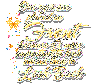 Dont Look Back Inspirational image