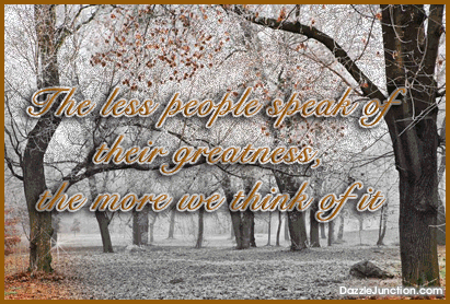 Less Speak Greatness