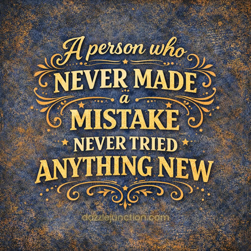 Never Mistake Inspirational image