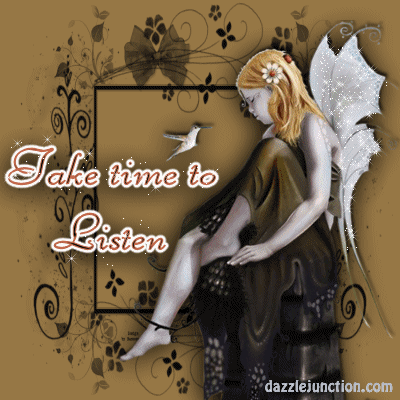 Time Listen Inspirational image