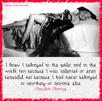 Never Belonged Marilyn Monroe image