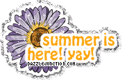Flower Summer Yay Summer Glitter image
