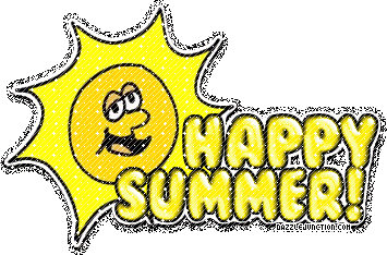 Happy Summer Sun Summer Glitter image