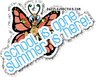 School Gone Summer Glitter image