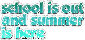 School Out Summer Summer Glitter image