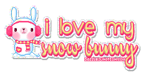 Love Snow Bunny Winter image