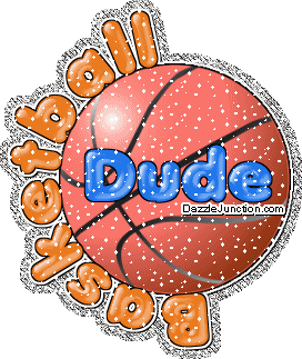 Basketball Dude Glitter Sports image