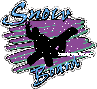 Snowboard Glitter Sports image