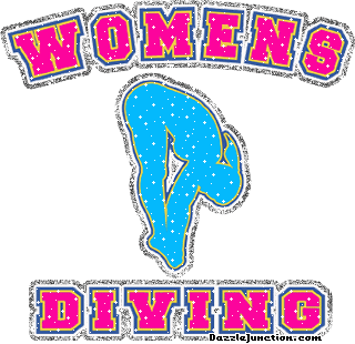 Womans Diving Glitter Sports image