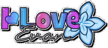 I Love Evan I love Boys Names image