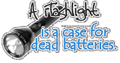 Flashlight Dead Battery Case