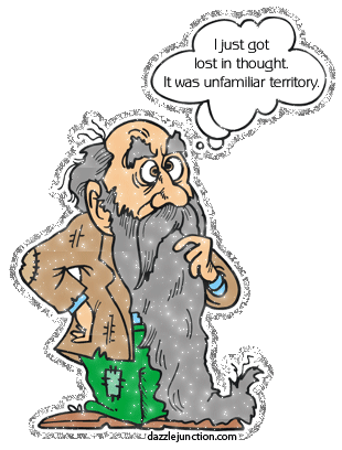 Lost In Thought Funny image