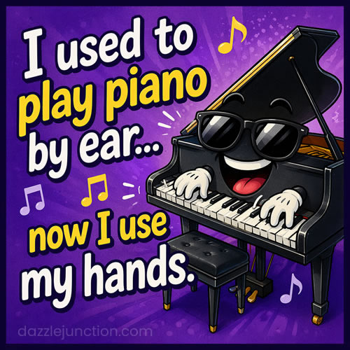 Piano By Ear Funny image