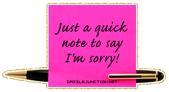 Im Sorry Glitter Notes image