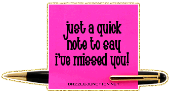 Ive Missed You Glitter Notes image