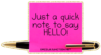 Say Hello Glitter Notes image