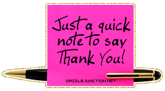 Thank You Glitter Notes image