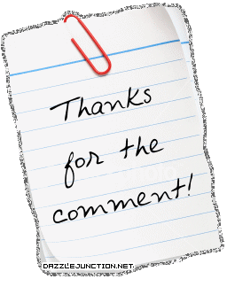 Thanks For The Comment Glitter Notes image