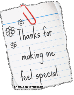 Thanks Glitter Notes image