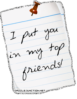Top Friends Glitter Notes image