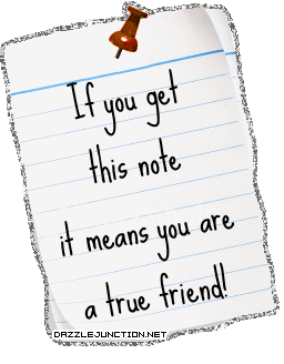 True Friend Glitter Notes image