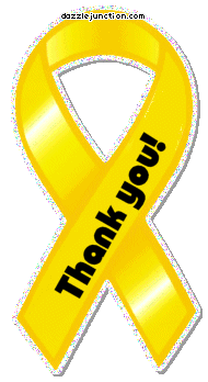 Thank You Ribbon Military image