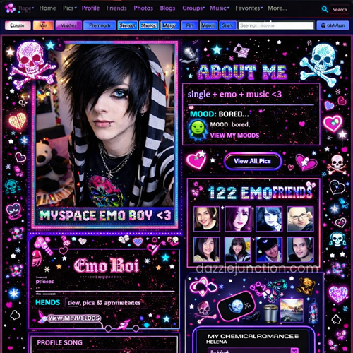 Emo Boi Myspace Profile