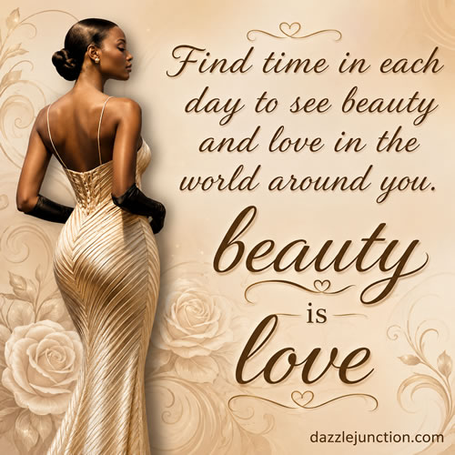 Beauty Is Love African American greeting image